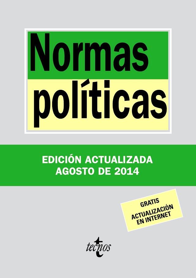 NORMAS POLÍTICAS | 9788430962372 | EDITORIAL TECNOS | Llibreria Online de Vilafranca del Penedès | Comprar llibres en català
