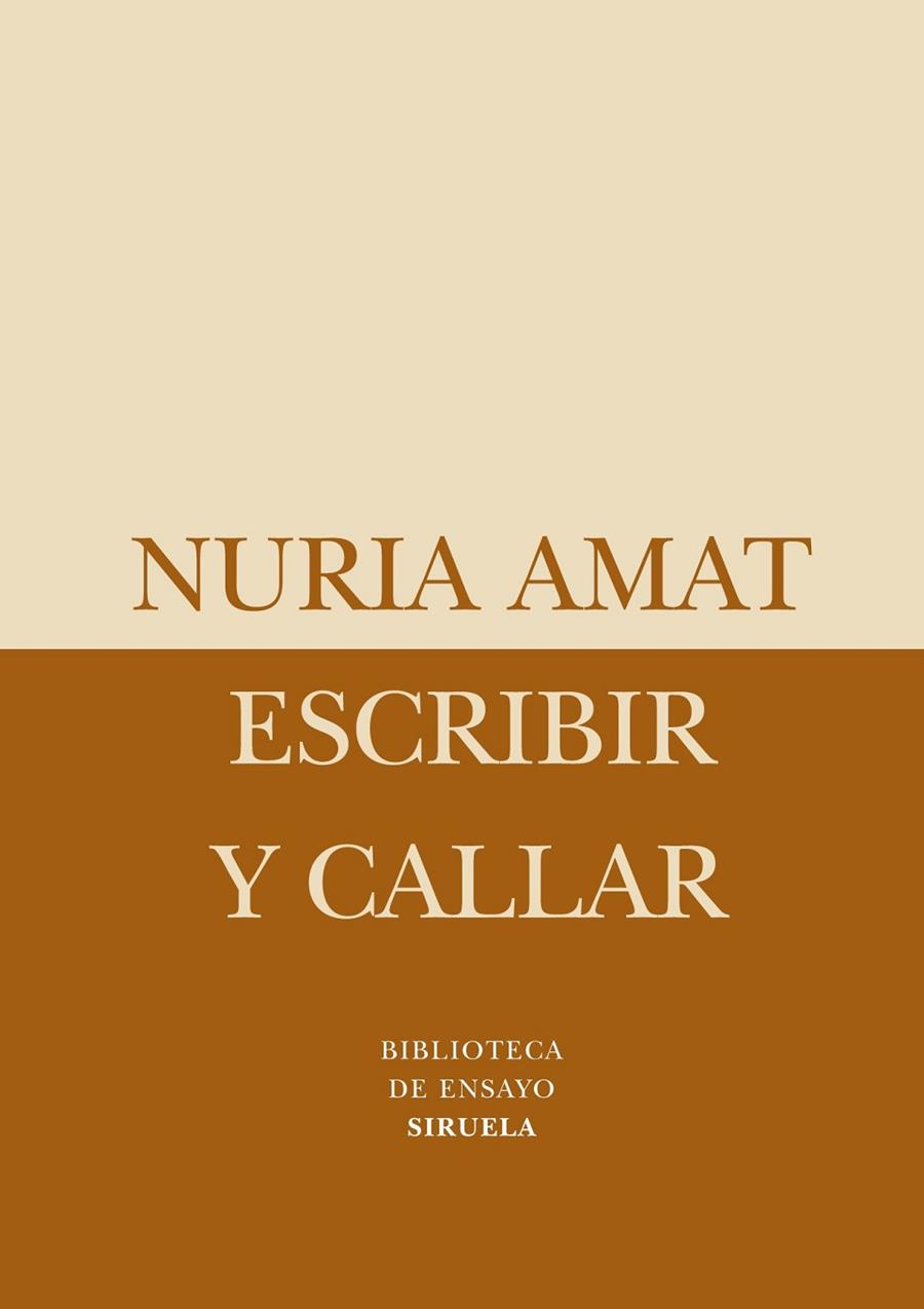 ESCRIBIR Y CALLAR | 9788498413656 | AMAT, NURIA | Llibreria Online de Vilafranca del Penedès | Comprar llibres en català