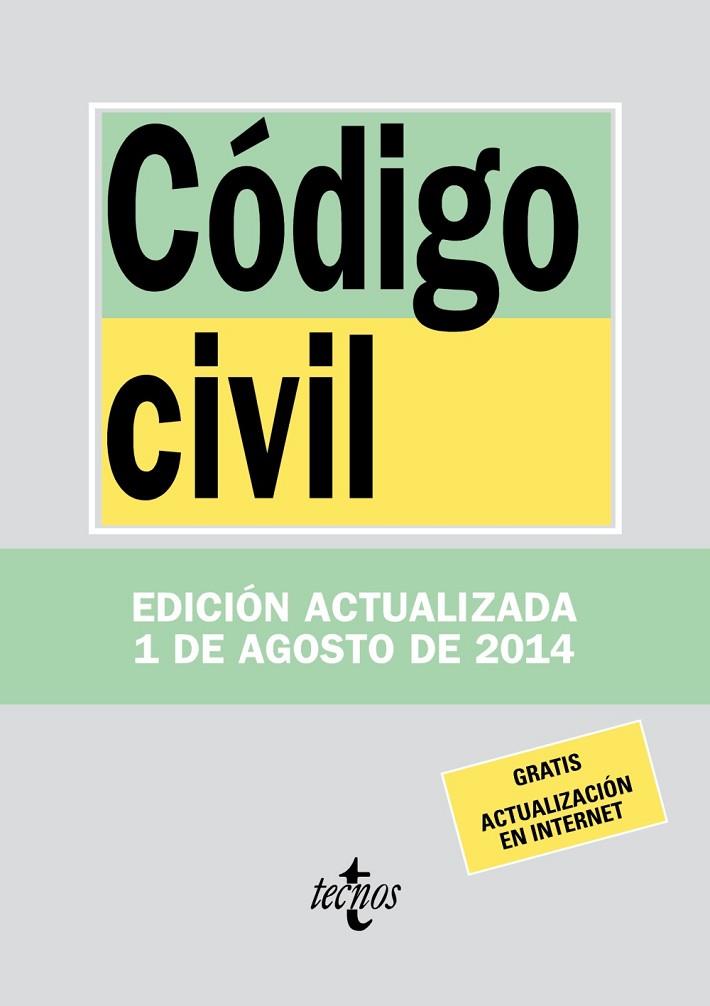 CÓDIGO CIVIL | 9788430962341 | EDITORIAL TECNOS | Llibreria Online de Vilafranca del Penedès | Comprar llibres en català