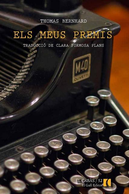 ELS MEUS PREMIS | 9788494168550 | BERNHARD, THOMAS | Llibreria Online de Vilafranca del Penedès | Comprar llibres en català