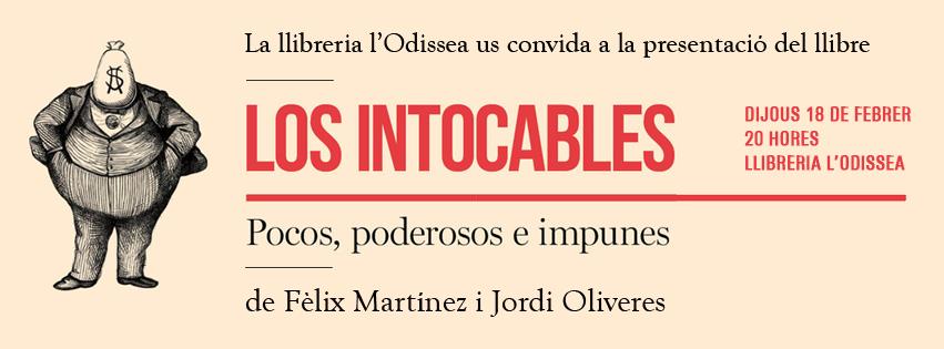 Presentació de LOS INTOCABLES - Llibreria Online de Vilafranca del Penedès | Comprar llibres en català