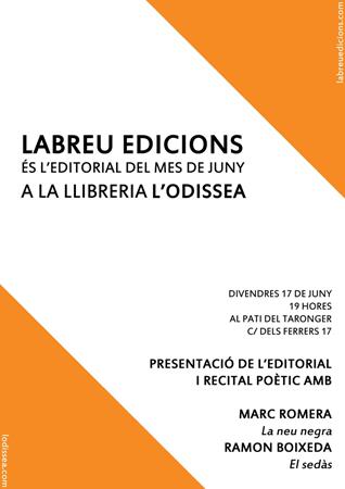 Labreu és l'editorial del mes | Llibreria Online de Vilafranca del Penedès | Comprar llibres en català
