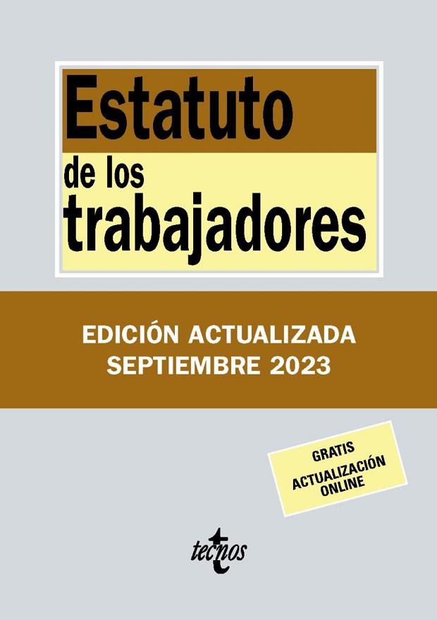 ESTATUTO DE LOS TRABAJADORES | 9788430988389 | EDITORIAL TECNOS | Llibreria Online de Vilafranca del Penedès | Comprar llibres en català