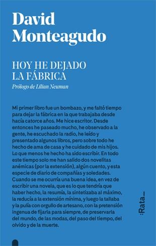 HOY HE DEJADO LA FÁBRICA | 9788416738281 | MONTEAGUDO, DAVID | Llibreria Online de Vilafranca del Penedès | Comprar llibres en català