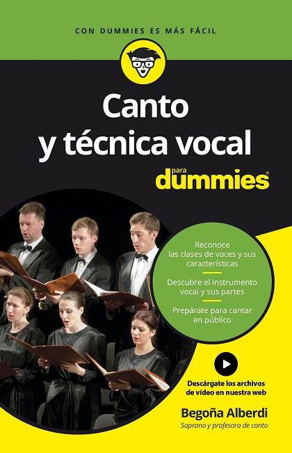 CANTO Y TÉCNICA VOCAL PARA DUMMIES | 9788432903663 | ALBERDI DE MIGUEL, BEGOÑA | Llibreria Online de Vilafranca del Penedès | Comprar llibres en català