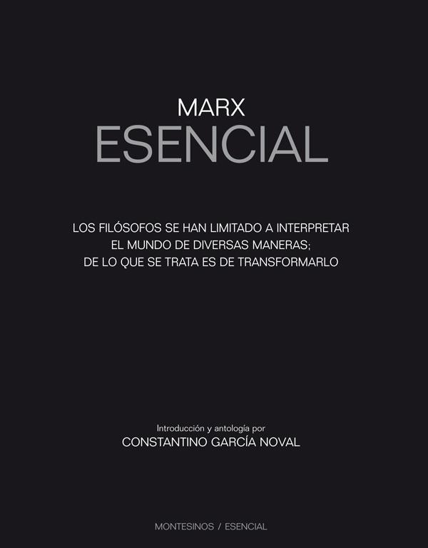 MARX ESENCIAL | 9788494183225 | GARCÍA NOVAL, CONSTANTINO | Llibreria L'Odissea - Libreria Online de Vilafranca del Penedès - Comprar libros