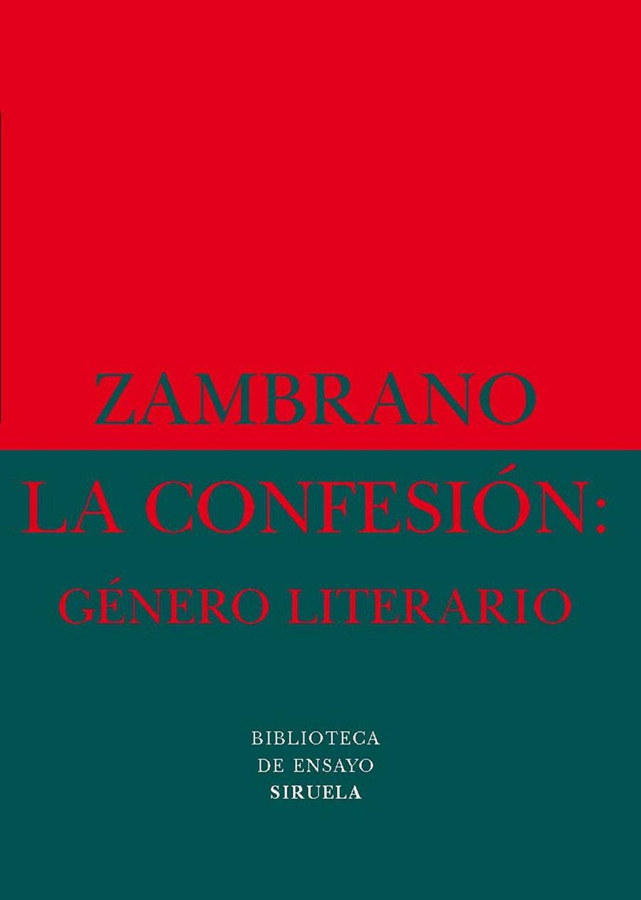 LA CONFESION:GENERO LITERARIO | 9788478442850 | ZAMBRANO | Llibreria L'Odissea - Libreria Online de Vilafranca del Penedès - Comprar libros