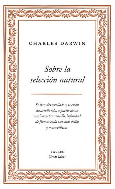 SOBRE LA SELECCION NATURAL | 9788430609277 | DARWIN, CHARLES | Llibreria L'Odissea - Libreria Online de Vilafranca del Penedès - Comprar libros