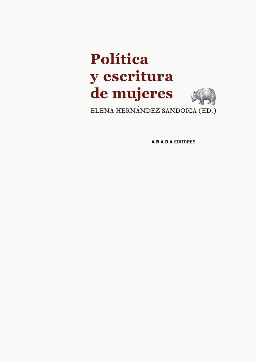 POLÍTICA Y ESCRITURA DE MUJERES | 9788415289593 | HERNANDEZ, ELENA | Llibreria Online de Vilafranca del Penedès | Comprar llibres en català