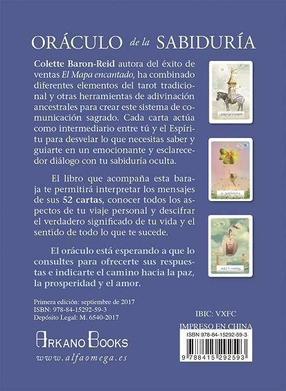 ORÁCULO DE LA SABIDURÍA | 9788415292593 | BARON-REID, COLETTE | Llibreria Online de Vilafranca del Penedès | Comprar llibres en català
