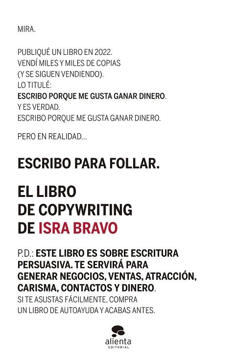 EL LIBRO DE COPYWRITING | 9788413442471 | BRAVO, ISRA | Llibreria Online de Vilafranca del Penedès | Comprar llibres en català