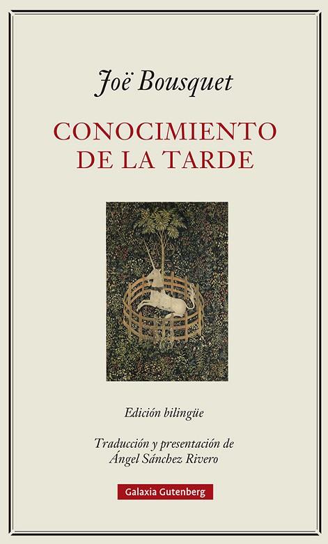 CONOCIMIENTO DE LA TARDE | 9788419075567 | BOUSQUET, JOË | Llibreria Online de Vilafranca del Penedès | Comprar llibres en català