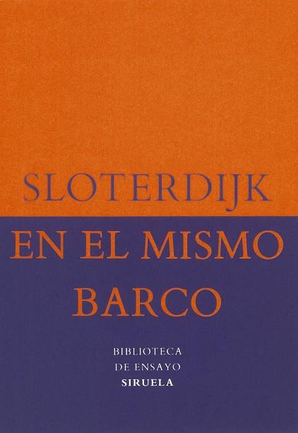 EN EL MISMO BARCO | 9788478442560 | SLOTERDIJK | Llibreria Online de Vilafranca del Penedès | Comprar llibres en català