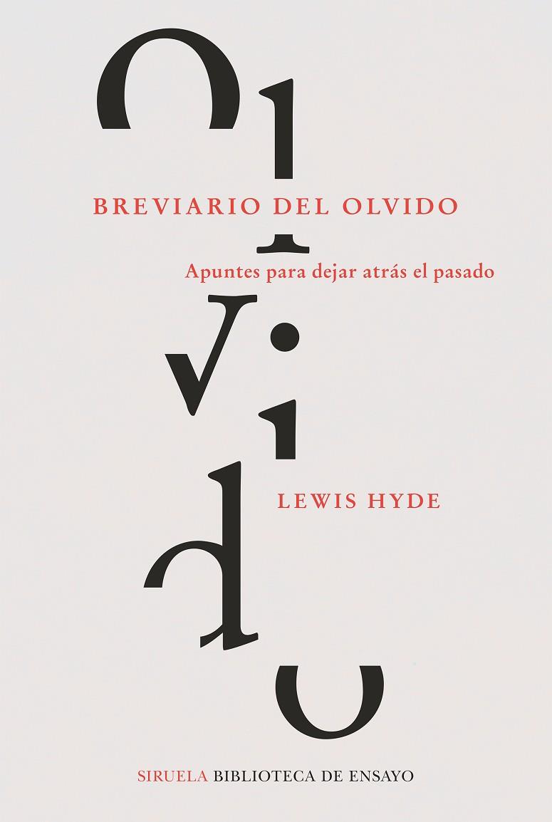 BREVIARIO DEL OLVIDO | 9788418245619 | HYDE, LEWIS | Llibreria Online de Vilafranca del Penedès | Comprar llibres en català