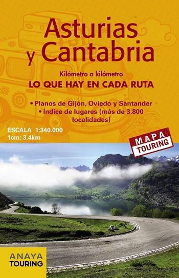 ASTURIAS Y CANTABRIA ( MAPA TOURNING ) | 9788499358512 | ANAYA TOURING | Llibreria Online de Vilafranca del Penedès | Comprar llibres en català