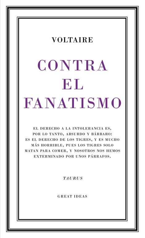 CONTRA EL FANATISMO RELIGIOSO ( GREAT IDEAS 39 ) | 9788430617265 | VOLTAIRE | Llibreria Online de Vilafranca del Penedès | Comprar llibres en català