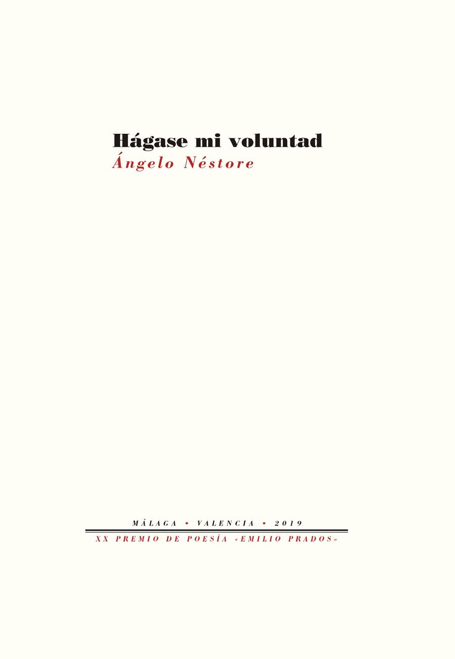 HÁGASE MI VOLUNTAD | 9788418178054 | NÉSTORE, ÁNGELO | Llibreria Online de Vilafranca del Penedès | Comprar llibres en català