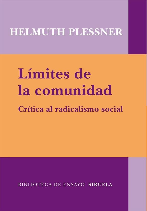 LIMITES DE LA COMUNIDAD | 9788498414097 | PLESSNER, HELMUTH | Llibreria L'Odissea - Libreria Online de Vilafranca del Penedès - Comprar libros
