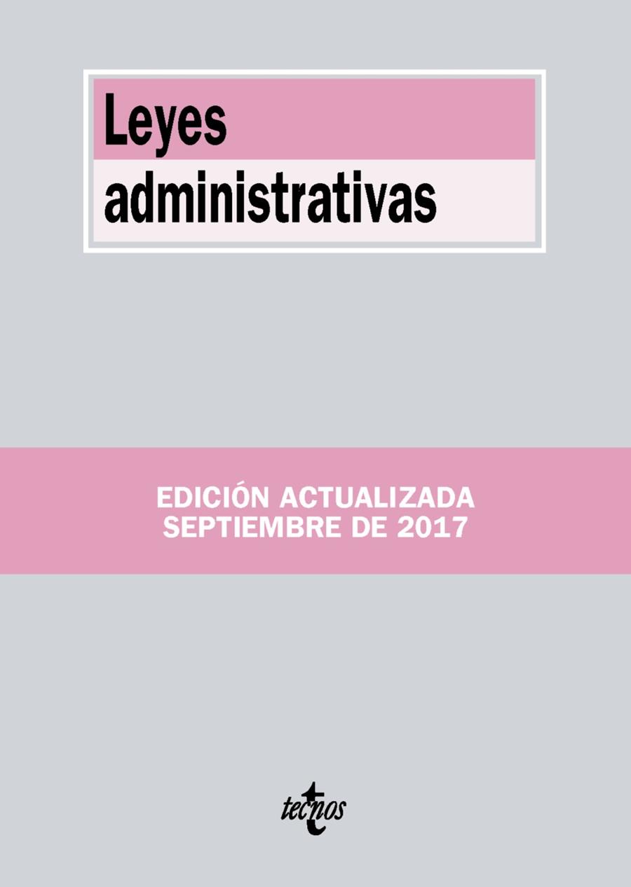 LEYES ADMINISTRATIVAS | 9788430971824 | EDITORIAL TECNOS | Llibreria Online de Vilafranca del Penedès | Comprar llibres en català