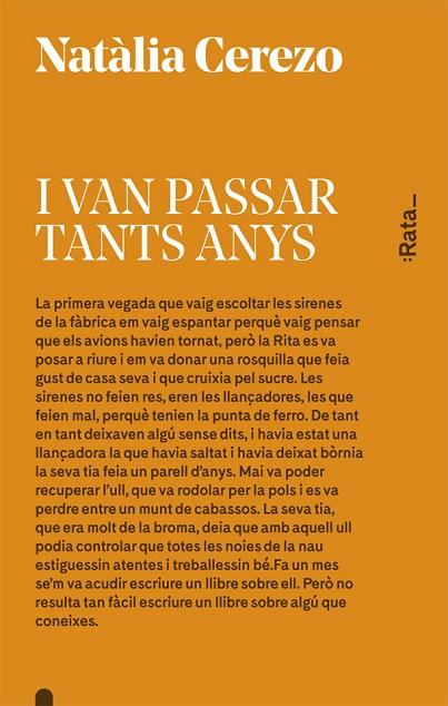 I VAN PASSAR TANTS ANYS | 9788416738045 | CEREZO, NATÀLIA | Llibreria Online de Vilafranca del Penedès | Comprar llibres en català