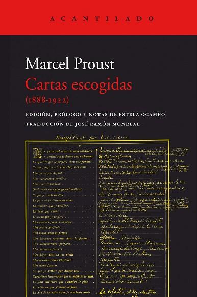 CARTAS ESCOGIDAS (1888-1922) | 9788419036100 | PROUST, MARCEL | Llibreria Online de Vilafranca del Penedès | Comprar llibres en català