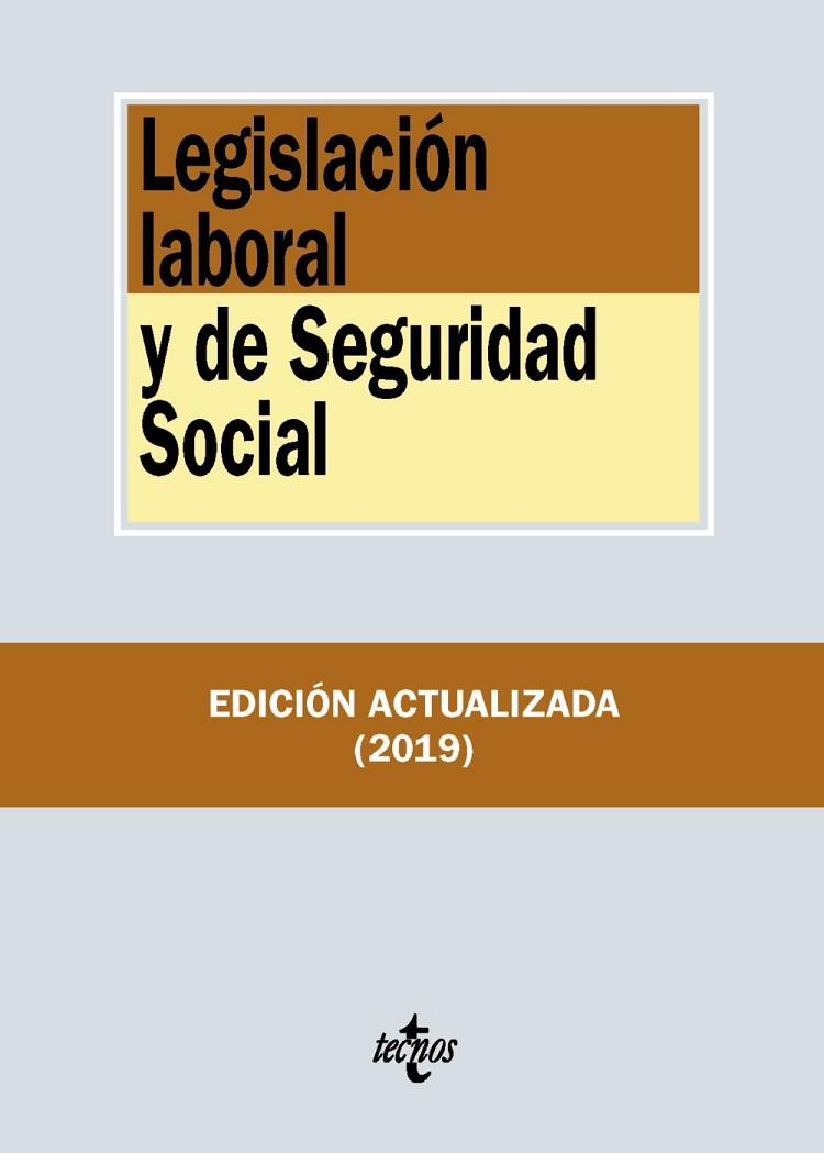 LEGISLACIÓN LABORAL Y DE SEGURIDAD SOCIAL | 9788430977109 | EDITORIAL TECNOS | Llibreria Online de Vilafranca del Penedès | Comprar llibres en català