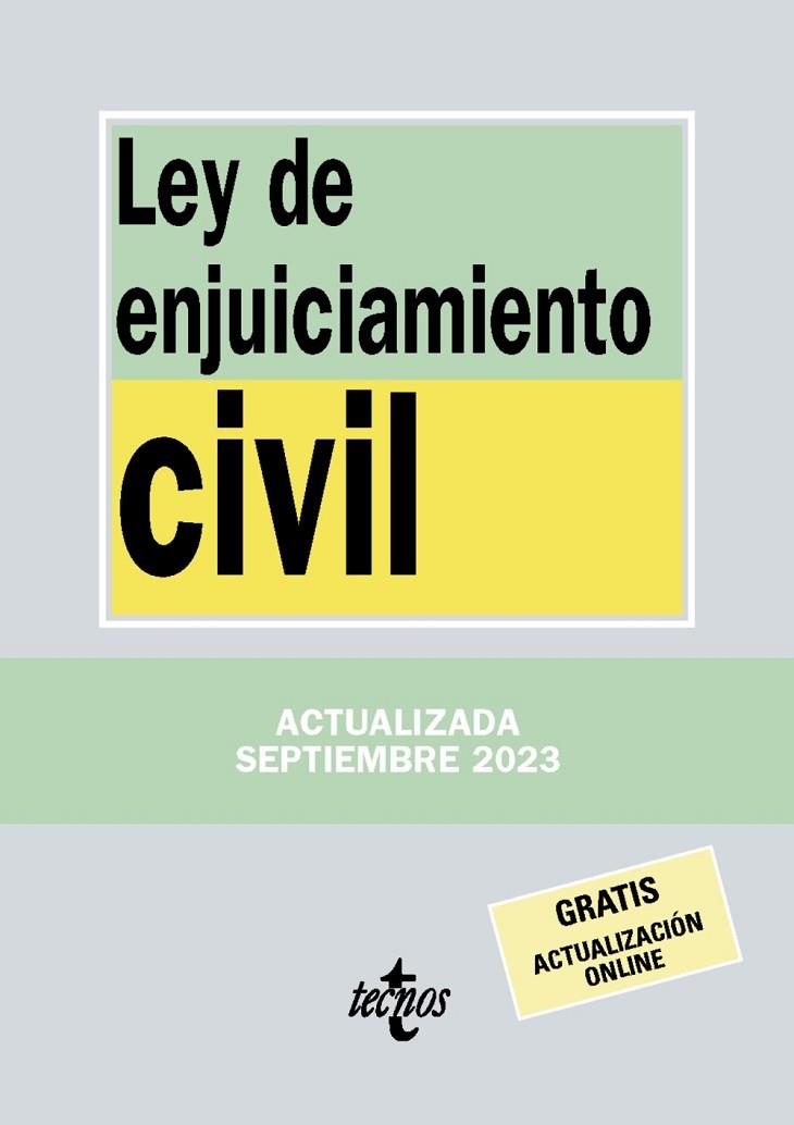 LEY DE ENJUICIAMIENTO CIVIL | 9788430988549 | EDITORIAL TECNOS | Llibreria Online de Vilafranca del Penedès | Comprar llibres en català
