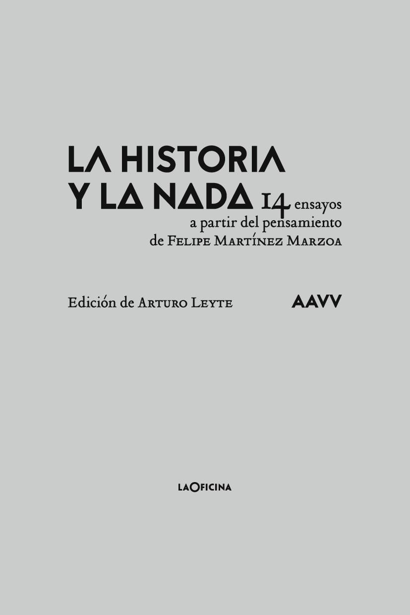 LA HISTORIA Y LA NADA | 9788494615818 | AA. VV. | Llibreria Online de Vilafranca del Penedès | Comprar llibres en català
