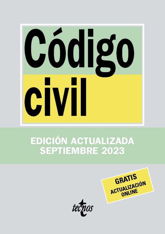 CODIGO CIVIL | 9788430988303 | EDITORIAL TECNOS | Llibreria Online de Vilafranca del Penedès | Comprar llibres en català