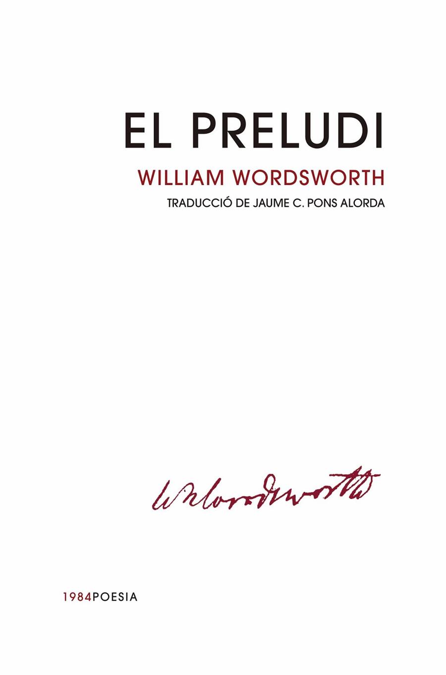 EL PRELUDI | 9788416987665 | WORDSWORTH, WILLIAM | Llibreria Online de Vilafranca del Penedès | Comprar llibres en català