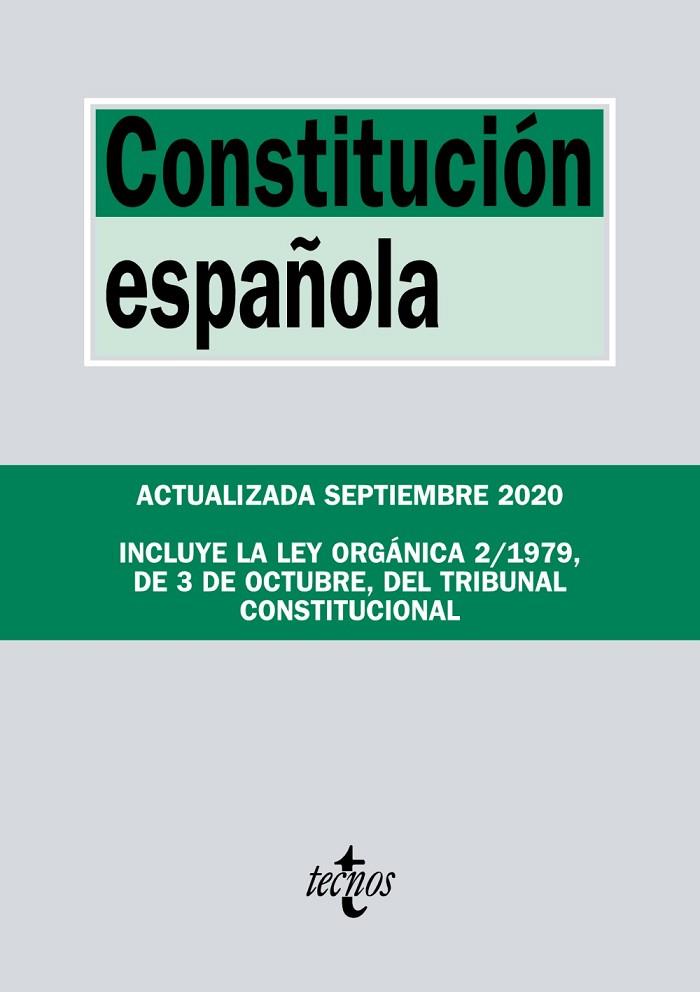 CONSTITUCIÓN ESPAÑOLA | 9788430980130 | EDITORIAL TECNOS | Llibreria Online de Vilafranca del Penedès | Comprar llibres en català