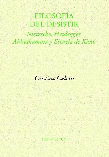 FILOSOFÍA DEL DESISTIR | 9788419633491 | CALERO, CRISTINA | Llibreria Online de Vilafranca del Penedès | Comprar llibres en català