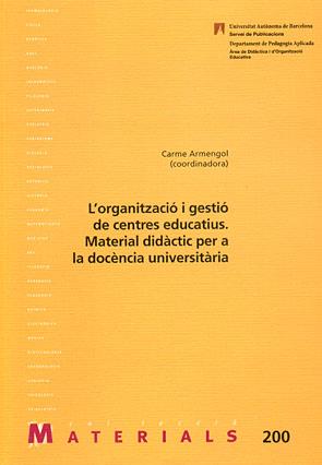 ORGANITZAIO I GESTIO DE CENTRES EDUCATIUS | 9788449025426 | ARMENGOL, CARME | Llibreria Online de Vilafranca del Penedès | Comprar llibres en català