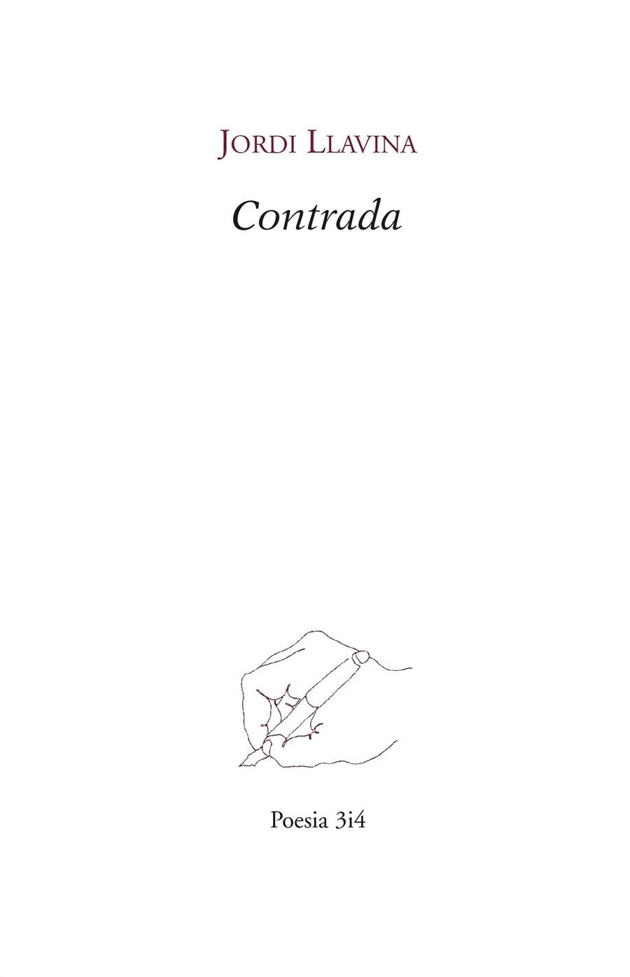 CONTRADA | 9788475029382 | LLAVINA, JORDI | Llibreria L'Odissea - Libreria Online de Vilafranca del Penedès - Comprar libros