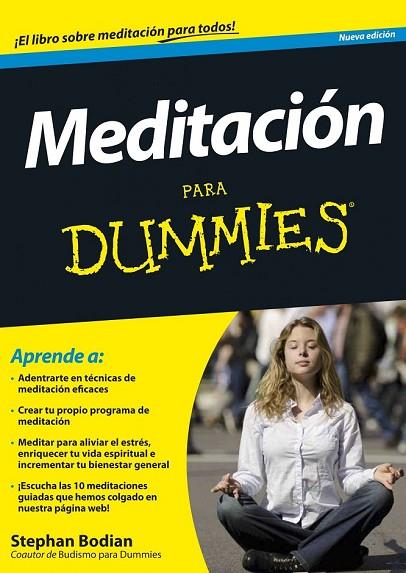 MEDITACIÓN PARA DUMMIES | 9788432901324 | BODIAN, STEPHAN | Llibreria Online de Vilafranca del Penedès | Comprar llibres en català
