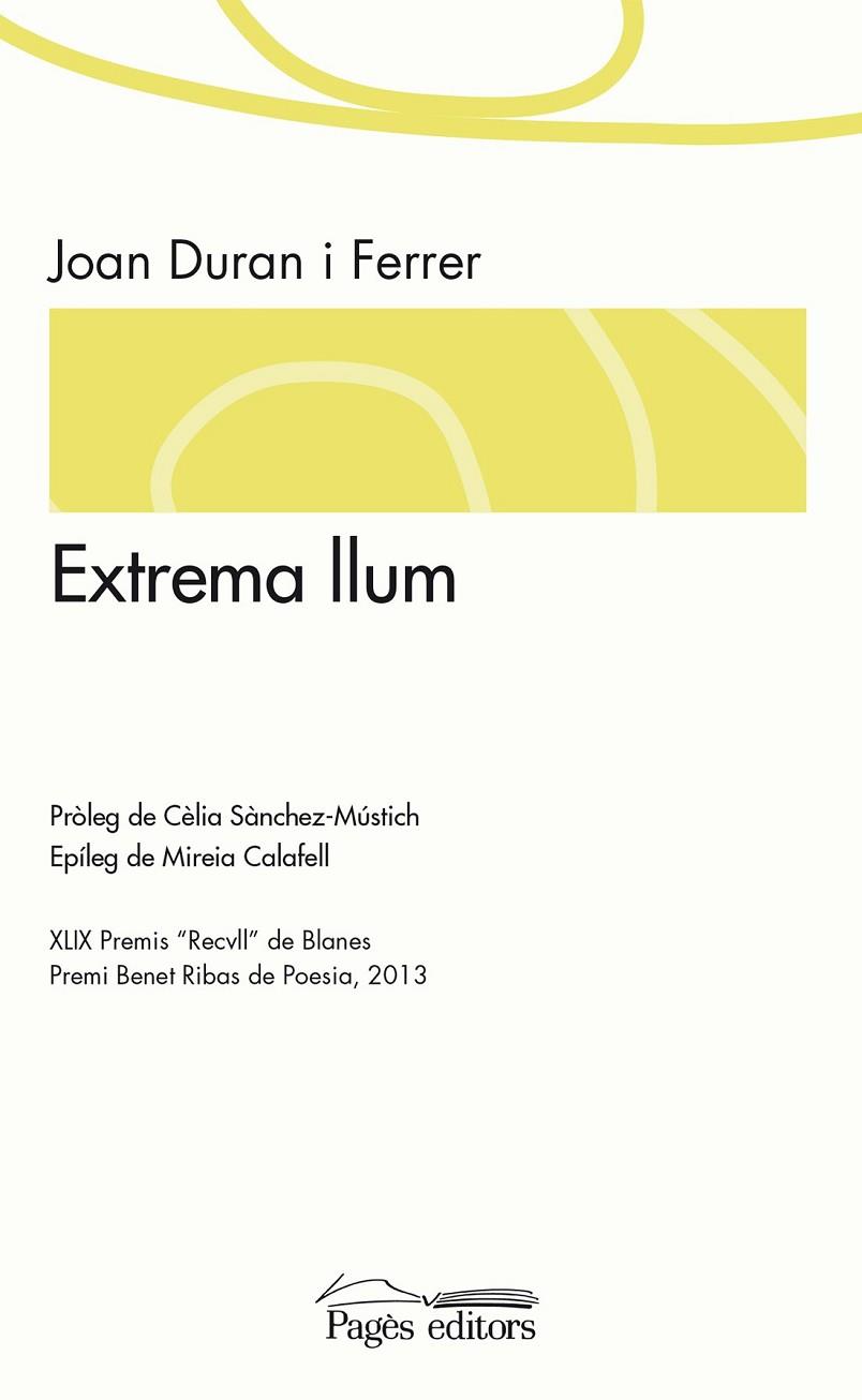 EXTREMA LLUM | 9788499754390 | DURAN FERRER, JOAN | Llibreria L'Odissea - Libreria Online de Vilafranca del Penedès - Comprar libros