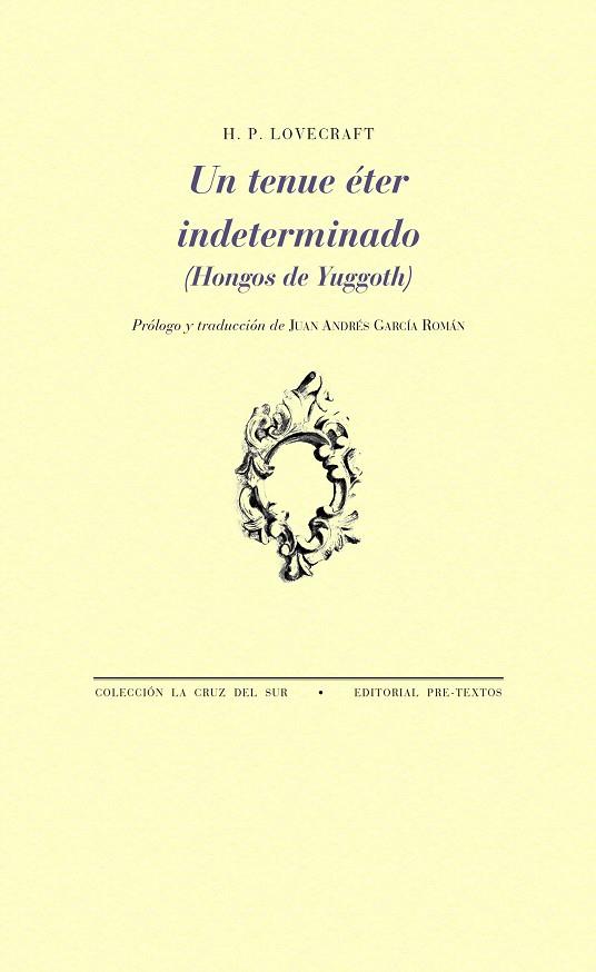 UN TENUE ÉTER INDETERMINADO | 9788417830823 | LOVECRAFT, H. P. | Llibreria Online de Vilafranca del Penedès | Comprar llibres en català
