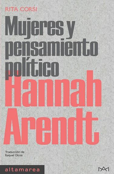 HANNAH ARENDT | 9788418481772 | CORSI, RITA | Llibreria Online de Vilafranca del Penedès | Comprar llibres en català