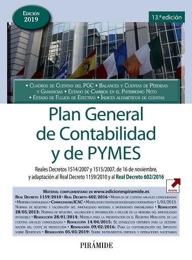 PLAN GENERAL DE CONTABILIDAD Y DE PYMES | 9788436841688 | EDICIONES PIRÁMIDE | Llibreria Online de Vilafranca del Penedès | Comprar llibres en català
