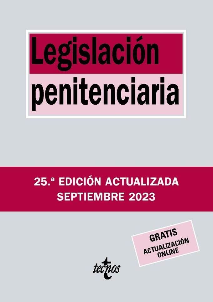 LEGISLACIÓN PENITENCIARIA | 9788430988426 | EDITORIAL TECNOS | Llibreria Online de Vilafranca del Penedès | Comprar llibres en català