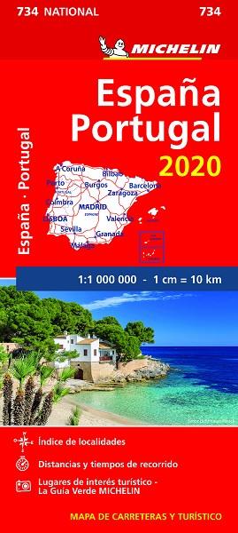 MAPA NATIONAL ESPAÑA - PORTUGAL 2020 | 9782067244078 | MICHELIN | Llibreria Online de Vilafranca del Penedès | Comprar llibres en català
