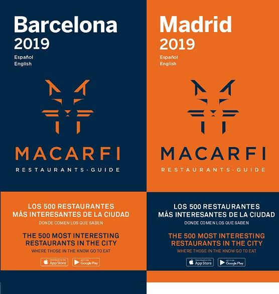 MACARFI GUIA DE RESTAURANTES BARCELONA - MADRID 2019 | 9788409044580 | AA. VV. | Llibreria Online de Vilafranca del Penedès | Comprar llibres en català