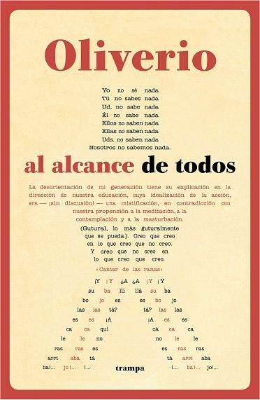 OLIVERIO AL ALCANCE DE TODOS | 9788494914003 | GIRONDO, OLIVERIO | Llibreria Online de Vilafranca del Penedès | Comprar llibres en català