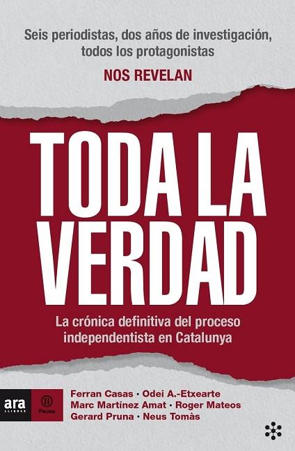 TODA LA VERDAD | 9788417804411 | ANTXUSTEGUI ETXEARTE, ODEI/TOMÀS I GIRONI, NEUS/CASAS I MANRESA, FERRAN/MATEOS I MIRET, ROGER/MARTÍN | Llibreria Online de Vilafranca del Penedès | Comprar llibres en català
