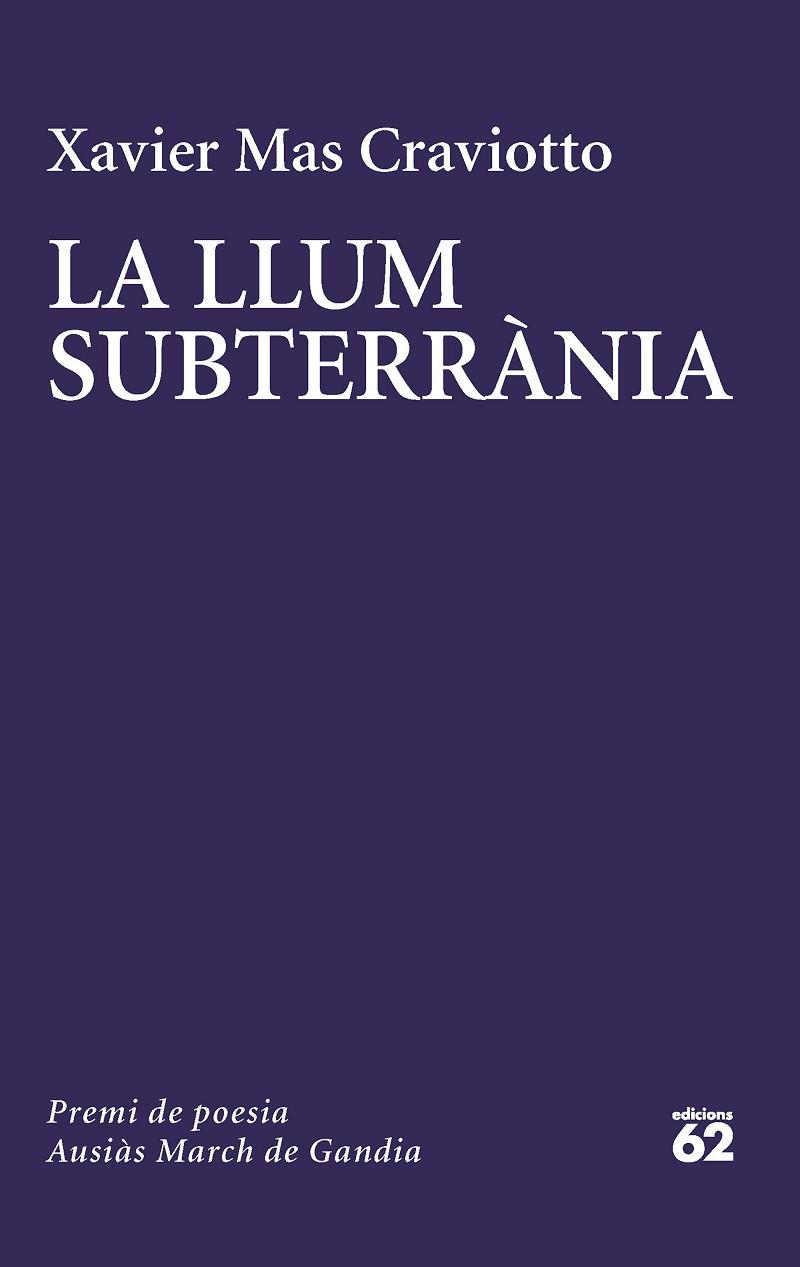 LA LLUM SUBTERRÀNIA | 9788429780741 | MAS CRAVIOTTO, XAVIER | Llibreria Online de Vilafranca del Penedès | Comprar llibres en català