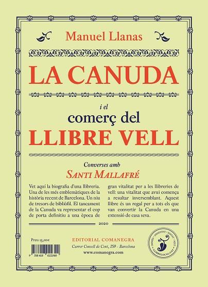 LA CANUDA I EL COMERÇ DEL LLIBRE VELL | 9788418022401 | LLANAS PONT, MANUEL | Llibreria Online de Vilafranca del Penedès | Comprar llibres en català