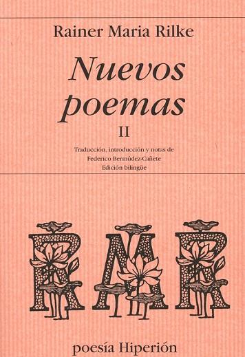 NUEVOS POEMAS II | 9788475174105 | R.M.RILKE | Llibreria Online de Vilafranca del Penedès | Comprar llibres en català