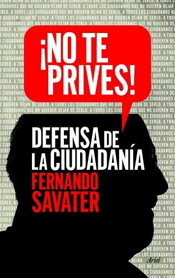 ¡NO TE PRIVES! | 9788434418615 | SAVATER, FERNANDO  | Llibreria L'Odissea - Libreria Online de Vilafranca del Penedès - Comprar libros