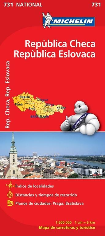 MAPA NATIONAL REPÚBLICA CHECA REPÚBLICA ESLOVACA | 9782067171831 | AA. VV. | Llibreria Online de Vilafranca del Penedès | Comprar llibres en català