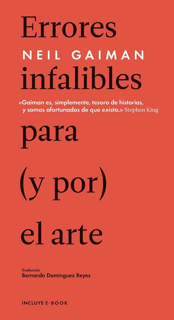 ERRORES INFALIBLES | 9788415996736 | GAIMAN, NEIL | Llibreria Online de Vilafranca del Penedès | Comprar llibres en català